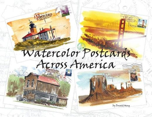 Watercolor Postcards Across America - Paperback | Diverse Reads
