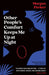 Other People's Comfort Keeps Me Up At Night: Poems - Paperback | Diverse Reads